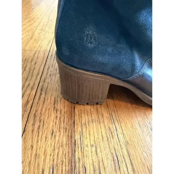 FLY London Boots Womens Size 8 Blue Leather Suede Lace Up Ankle Zip P143689003 - Picture 8 of 11